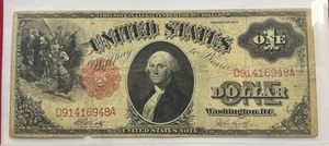 1917 U.S. $1 Legal Tender Note! (Horse Blanket Note) - Picture 1 of 2