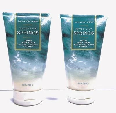 Exfoliante corporal cremoso Bath & Body Works WATER LILY SPRING 8 OZ Foto 1 de 2