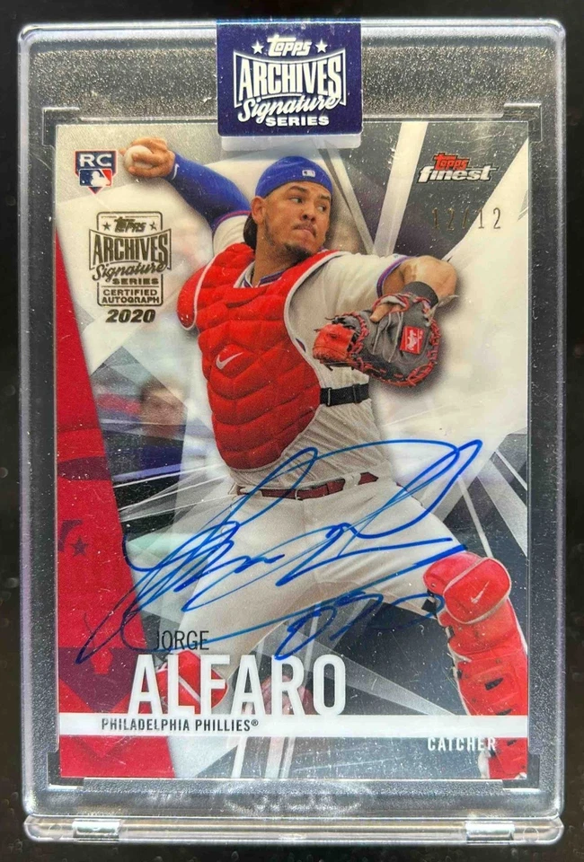 2020 Topps Archives Signature Series Jorge Alfaro Auto Autograph #12/12 - Image 1 of 2