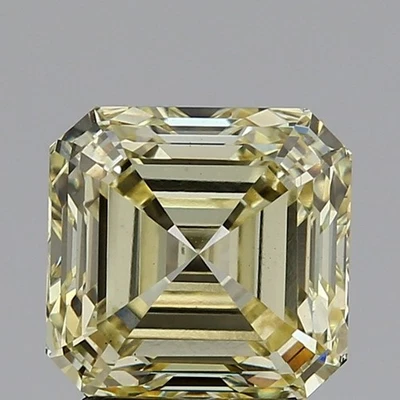 Asscher 3.07ct Fancy Yellow CVD VS1 IGI Certified Loose Lab Grown Diamond - Image 1 of 3