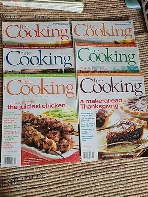 Taunton's Fine Cooking Magazine Lot of 6 Issues Random July 05 To Nov 07 EUC - Image 1 of 4