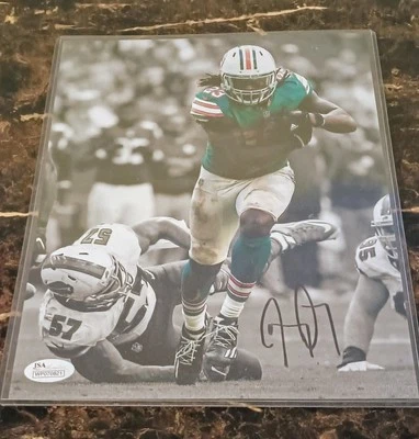 Jay Ajayi Autographed Miami Dolphins 8x10 With Coa - Image 1 of 3