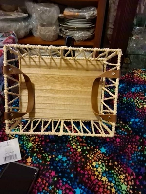 Rattan Style Storage Basket  9"×12" x3"  - Image 1 of 4