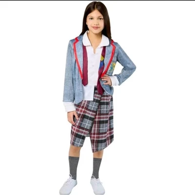 Disfraz de Beetlejuice Astrid Halloween niñas uniforme escolar Foto 1 de 2