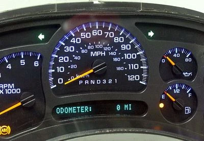 06 07 Silverado GMС Sierra Reman Instrument Panel Cluster BLUE LED BACKLIGHT - Image 1 of 4