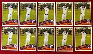 Lote de 10 tarjetas Topps Justin Verlander Detroit Tigers TCH32 2008 - Imagen 1 de 2