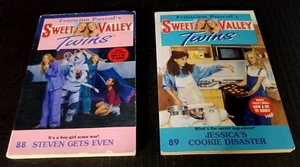 Vintage 1990s Sweet Valley Twins Francine Pascal x2 PB #88 & 89 - Picture 1 of 7