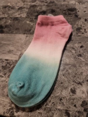 Meias femininas rosa verde e branco tamanho 4-10 fofas - Imagem 1 de 2