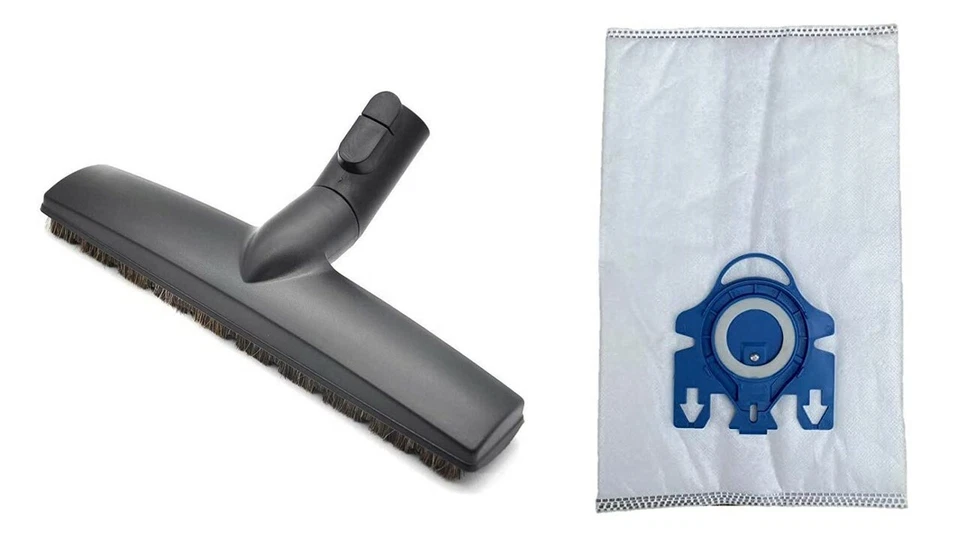 10 PK Replacement Miele GN Bags + 4 Filters + Replacement Miele Bare Floor Brush - Image 1 of 1