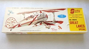 Sterling Hal Krier's GREAT LAKES SPECIAL Stunt Model Plane Kit 24"WS New in Box - Picture 1 of 5