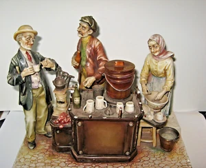 Original Large Antonio Borsato 'Cafe Espresso' porcelain Figurine (to restore ) - Picture 1 of 16