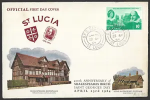 St Lucia 1964 First Day cover Unaddressed Grade 9 - Picture 1 of 2