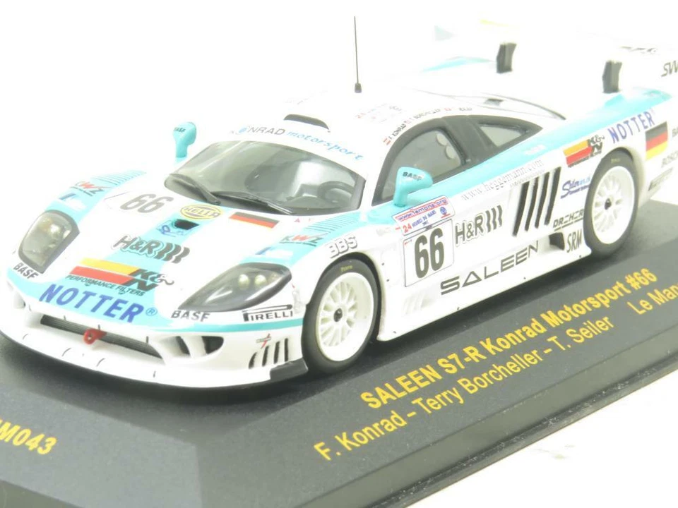 Ixo литой LMM043 Saleen S7-R Konrad #66 Le Mans 2002 масштаб 1:43 в коробке - Изображение 1 из 4