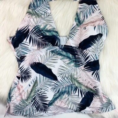 Traje de baño halter floral Breaking Waves talla M Foto 1 de 4