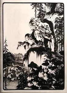 BERNI WRIGHTSON COUSIN EERIE OOAK LIFESIZE PHOTOSTAT, 11X14" FROM ORIGINAL, MINT - Picture 1 of 4