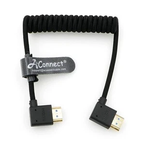 8K Coiled HDMI Cable, 8K@60Hz 4K@120Hz 48Gbps HDMI 2.1 Cable, Ultra High Speed B - Picture 1 of 7