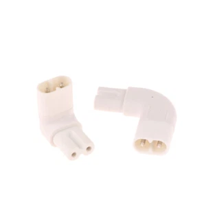 IEC 320 2-Pin C7 Female To C8 Male Right Angled AC Power Adapter Converter - Afbeelding 1 van 14