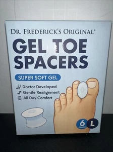 Gel Toe Separators - 6 Pcs - Gel Toe Spacers - Temporary Bunion Corrector - Picture 1 of 2