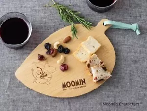 MOOMIN Leaf Shaped Cutting Serving Chopping Cheese Board JAPAN Exclusive NEW - Picture 1 of 6