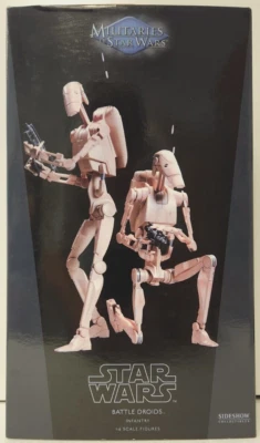 Sideshow Star Wars 1/6 Infantry Battle Droids Infantry Two-Pack Episode I NIB - Image 1 of 4