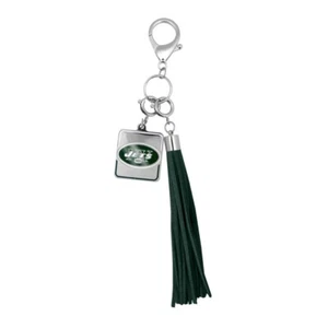 New York Jets Tassel Purse Charm Keychain Officially Licensed - Picture 1 of 1