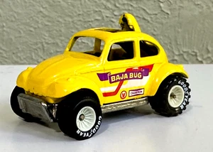 1982 HOT WHEELS REAL RIDERS YELLOW BAJA BUG METAL BASE RUBBER TIRES WHITE HUBS - Picture 1 of 9