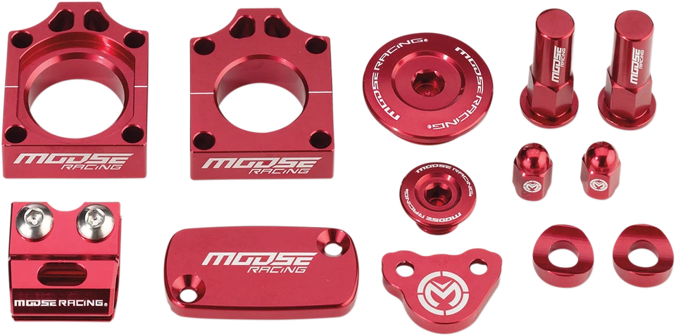 Paquete "Bling" rojo Moose Racing - mecanizado CNC color de acento OEM 1231-0899 Foto 1 de 1