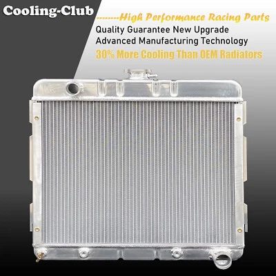Radiador KKS Fit 70-72 Dodge Dart Plymouth Duster Valiant V8 3 filas aluminio CC526 Foto 1 de 4