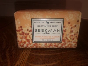New Beekman 1802 Goat Milk Bar Soap Honey & Orange Blossom W/Shea Butter 9 Ounce - Picture 1 of 4