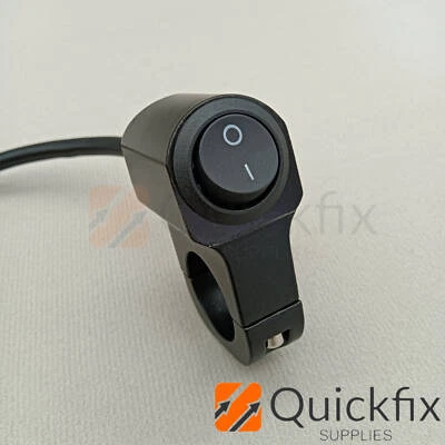 7/8"Headlight Fog Light Fit Motorcycle Handlebar  Lamp Mount ON-OFF Switch 12V - Image 1 of 4