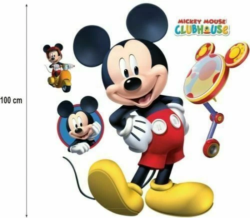 Wandaufkleber 100 cm Wandtattoo Wandsticker Micky Maus Minnie Mickey Mouse XL - Bild 1 von 1
