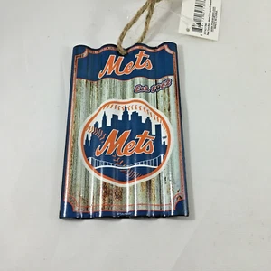 Ornamento metallo ondulato New York Mets MLB squadra di baseball sport America - Foto 1 di 3