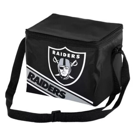 Las Vegas Raiders Insulated soft side Lunch Bag Cooler Tote New - Logo Striped Cover