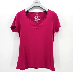 Camiseta mujer Vero Moda manga corta escote rosa algodón talla XL - Imagen 1 de 3