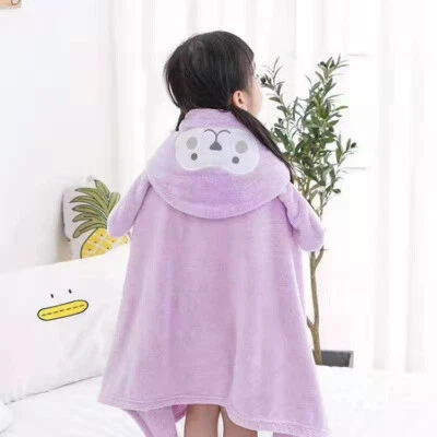 Large Baby  Kids Hooded Bath Towel Organic Cotton  Pool Beach Great Gift - Image 1 of 4