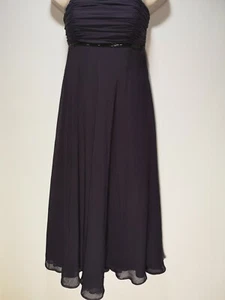 Principles Vestito Cambio Viola Foderato Zip Laterale Fascia - Taglia 8 (554g) - Foto 1 di 7
