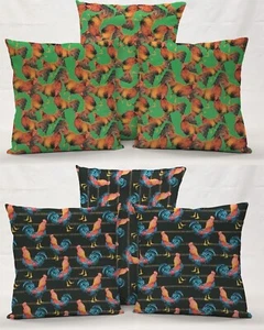 Roosters Pillowcase / Pillow Cover (Many Sizes) (2 Colors Available) - Picture 1 of 8
