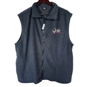 USA Olympics Team Beijing Fleece Vest Jacket Full Zip Sleeveless Mens XXL - Picture 1 of 5