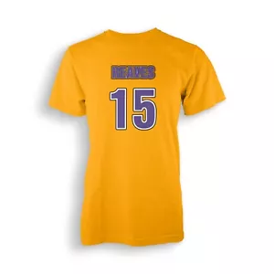 Reaves T-shirt Adult Gold Medium lakers los angeles austin - Picture 1 of 7