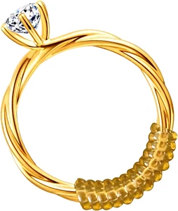 Ring Sizers for Loose Rings, Ring Adjuster, 15Pcs round & Flat Spiral, 3 Sizes - Picture 1 of 12