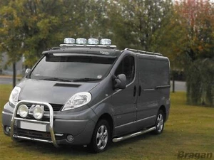 Barra tetto A + punti cromati rettangolari + led per Mercedes Sprinter 2018+ anteriore - Foto 1 di 7