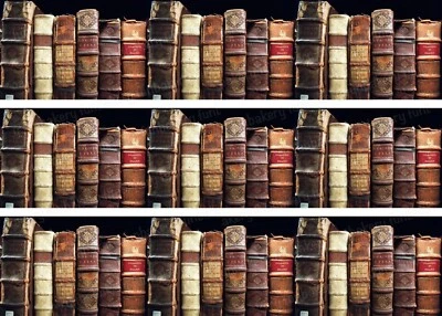 Bücher Antiquariat essbar Tortenband Bordüre Bild Party Deko Geburtstag Buch neu - Bild 1 von 4