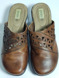 Drexlite Damen Leder Clogs Größe 6,5 Euro 36 Braun Made In Spain - Bild 1 von 4
