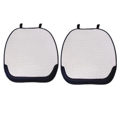 Almohadilla protectora de cojín de asiento delantero de coche 3D para golpes seda hielo + fibra 2 piezas para todas las estaciones Foto 1 de 4