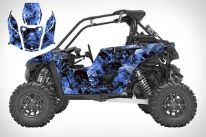 Polaris RS1 graphics RZR wrap kit 24 mil thick racing vinyl #9500 Blue Zombie - Picture 1 of 1
