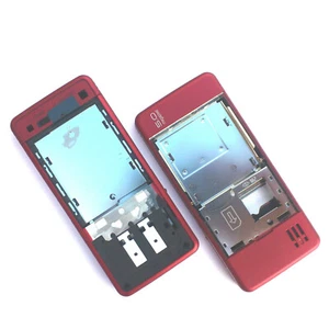 Sony Ericsson C902 Rear Side Housing+Slide Red Fascia Cover+Chassis Original - Bild 1 von 1