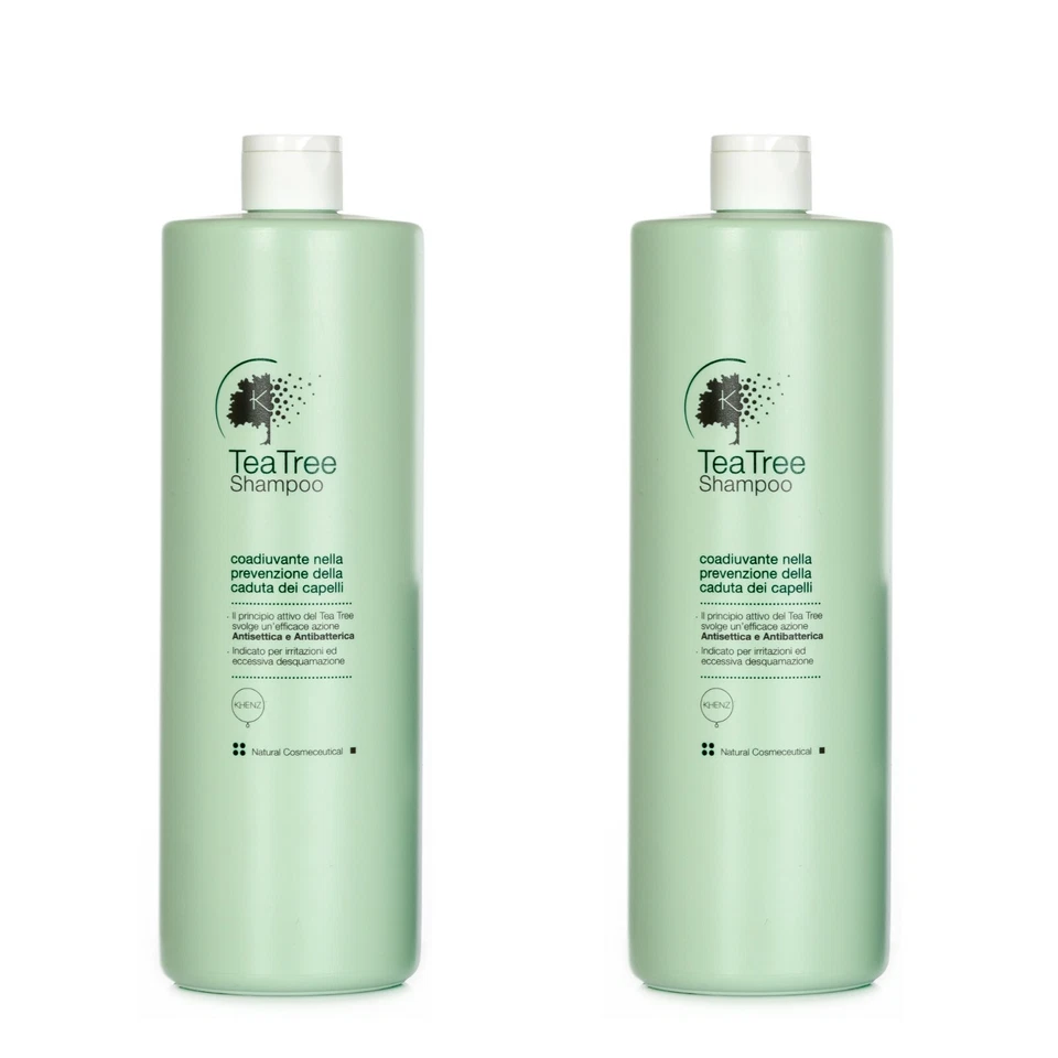 KHENZ SHAMPOO TEA TREE da 1000 ML x 2 PZ!   ANTICADUTA - FRESCHEZZA CUTANEA - Immagine 1 di 4