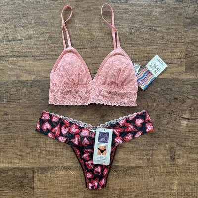 Hanky Panky Petite Bralette y Tanga Conjunto Nuevo con Etiquetas Foto 1 de 4