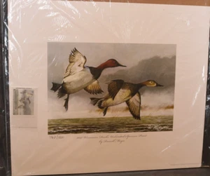 2017 DUCKS UNLIMITED SPONSOR PRINT  by Russell Meyer w/Stamp - Picture 1 of 6