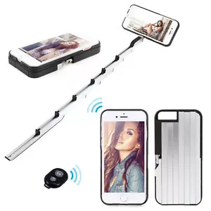 2 in 1 Selfie stick & Bluetooth Remote button Case Cover for iPhone 6S / 6 Plus - Picture 1 of 11